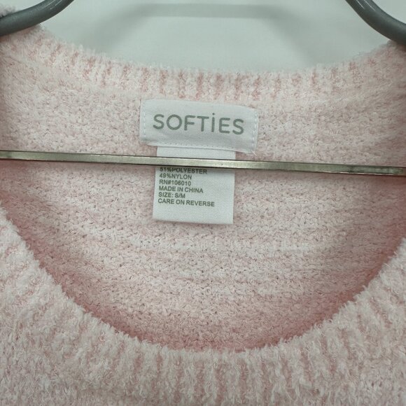 Softies Marshmallow Crew Neck Lounger Pajama Gown w Pockets sz S/M Blush Pink* - Picture 7 of 9